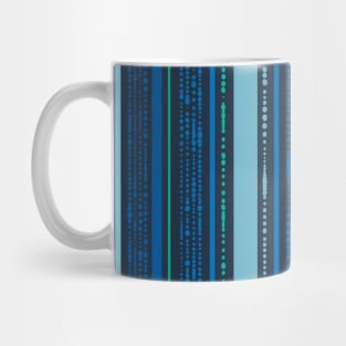 Ocean Dotted Stripes Mug